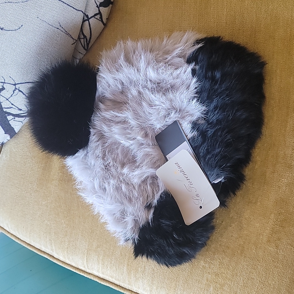 La Fiorentina rabbit fur hat